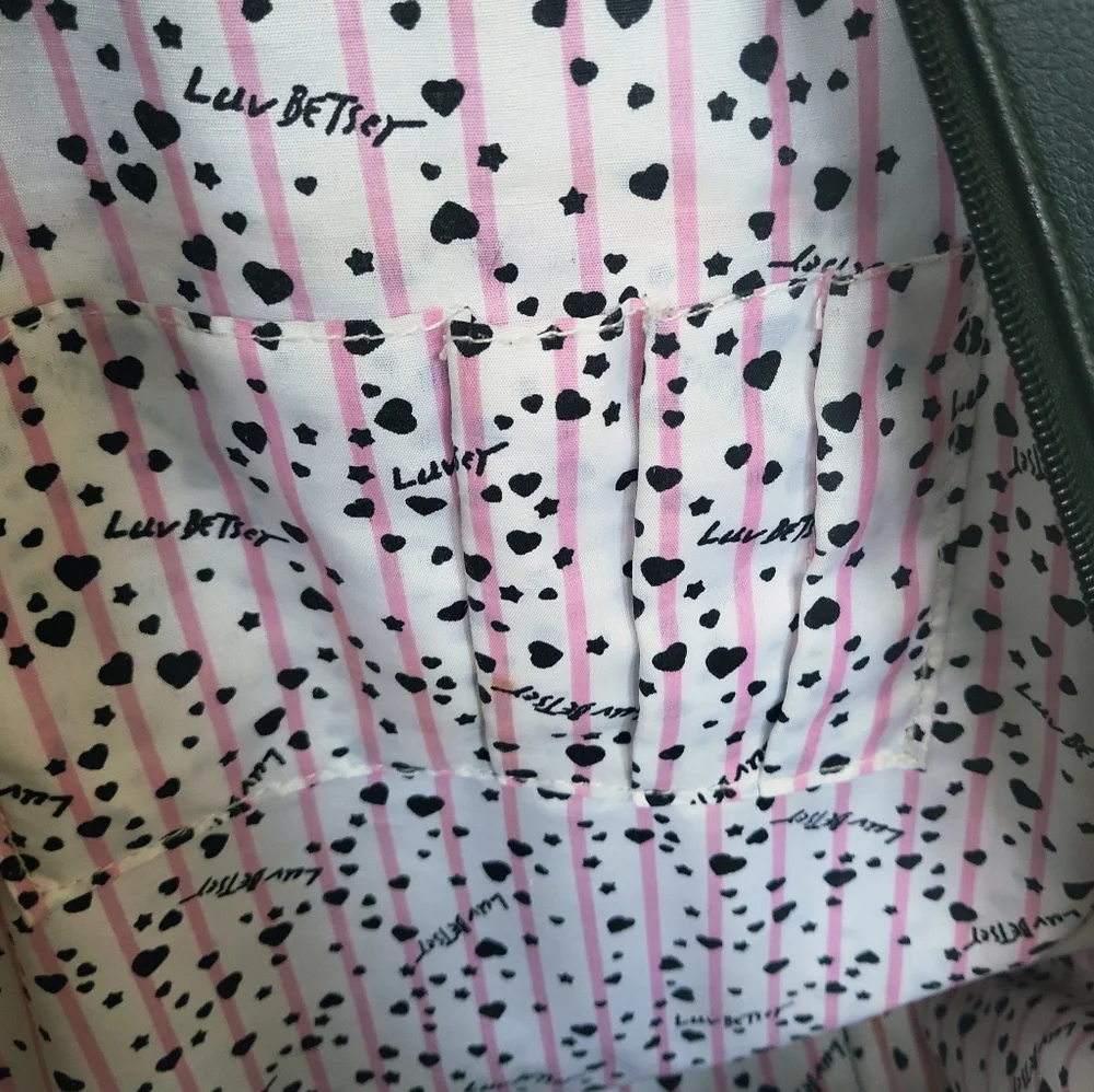 Betsey Johnson LBREGAN Heart Sunglass Large Backpack - Picture 5 of 10